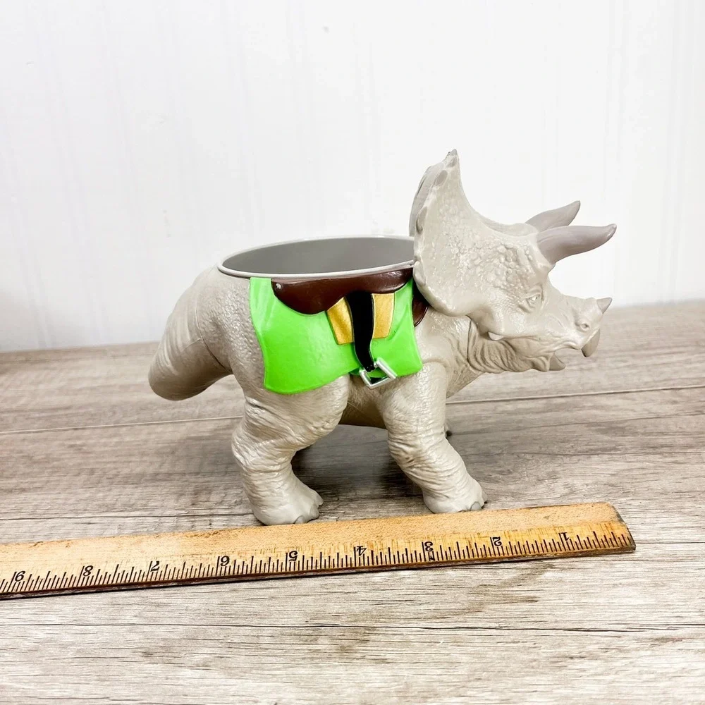 Jurassic World Park Live Tour Triceratops Dinosaur Hard Rubber Bowl Cup‎